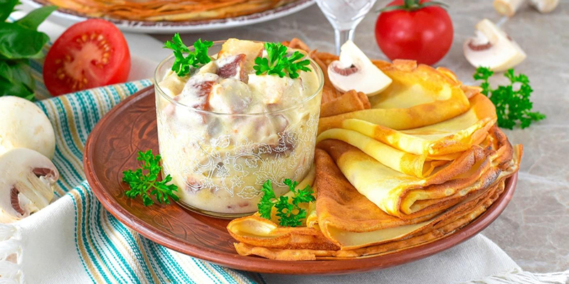 Мачанка с блинами