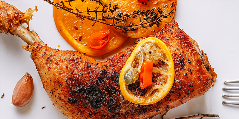 Курица с апельсинами