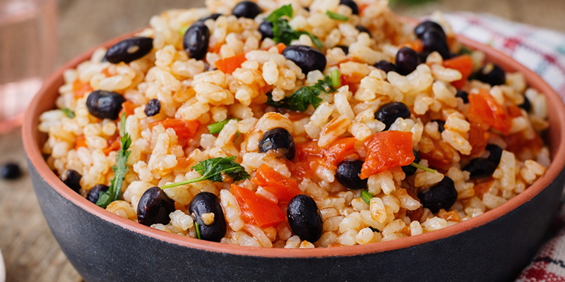 Рис с бобами