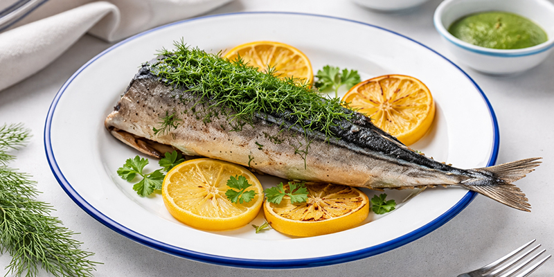 Запеченная скумбрия